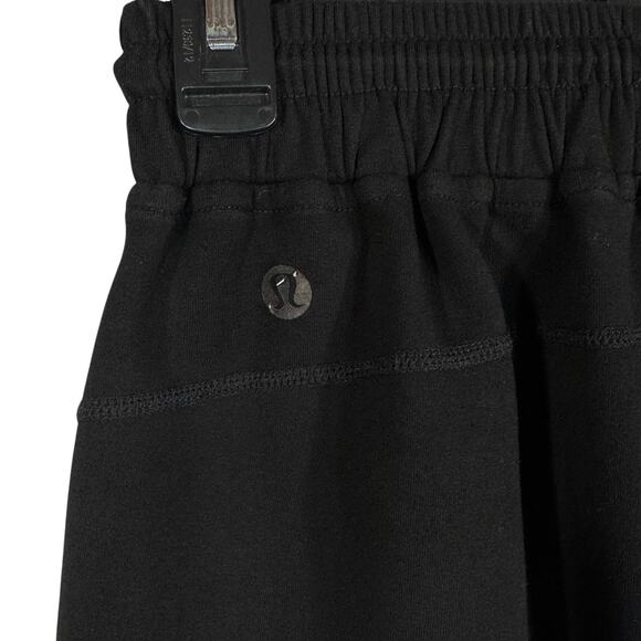Lululemon SZ 10 Brushed Softstreme Split Hem Pants Hi-Rise Stretch Pockets Black - Picture 6 of 10